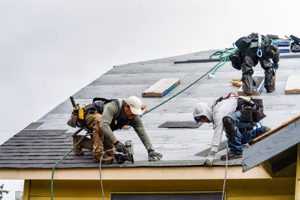 Professional Flat Roof Repair technician working in Cherry Valley, MA